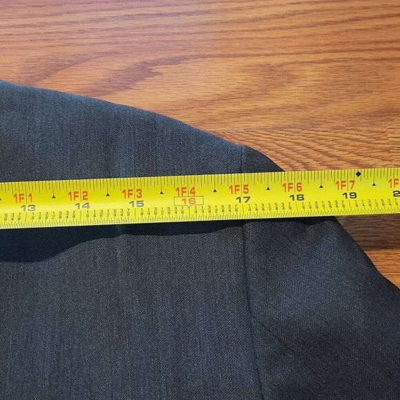 Banana Republic Tailored Fit Blazer 42R Gray Wool White Viscose Sport Coat - Picture 13 of 15
